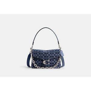 Chain Tabby Shoulder Bag In Signature Denim